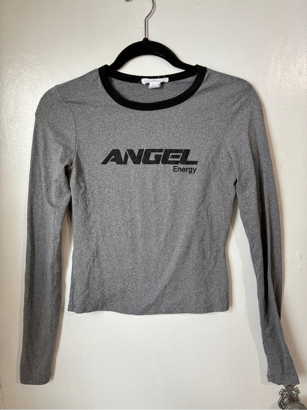 Y2K Long Sleeve Tshirt Angel Energy M